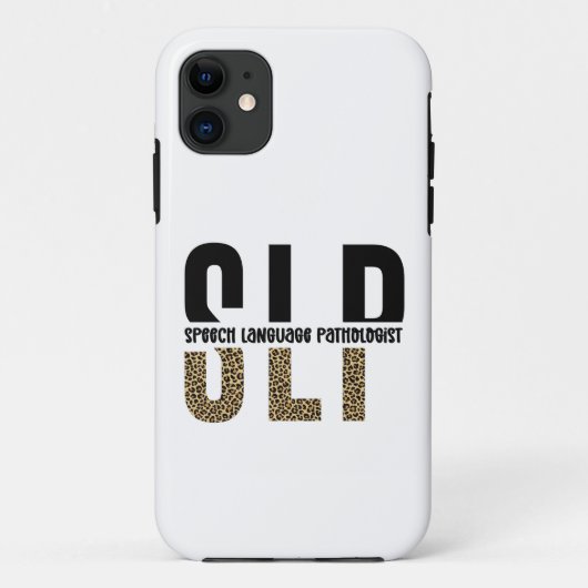 SLP Cheetah Print Speech Sprachpathologe Geschenk Case-Mate iPhone Hülle (Rückseite)