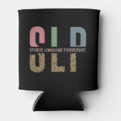 SLP Cheetah Print Speech Sprachpathologe Geschenk Dosenkühler (Vorderseite)