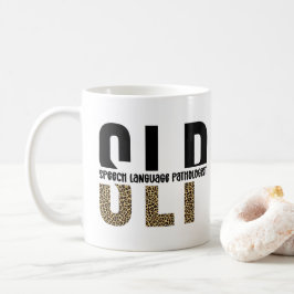 SLP Cheetah Print Speech Sprachpathologe Geschenk Kaffeetasse
