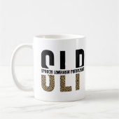 SLP Cheetah Print Speech Sprachpathologe Geschenk Kaffeetasse (Links)