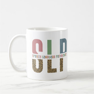 SLP Cheetah Print Speech Sprachpathologe Geschenk Kaffeetasse