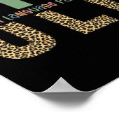 SLP Cheetah Print Speech Sprachpathologe Geschenk Poster (Ecke)