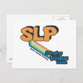SLP - die Stimme innerhalb Postkarte (Vorne/Hinten)