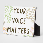 SLP Fun Office Decor; Tabletop Plaque Fotoplatte (Seite)