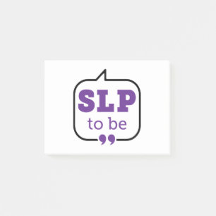 SLP für zukünftige Sprachpathologe Post-it Klebezettel