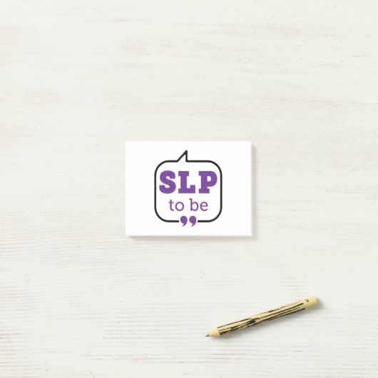 SLP für zukünftige Sprachpathologe Post-it Klebezettel (Auf Schreibtisch)