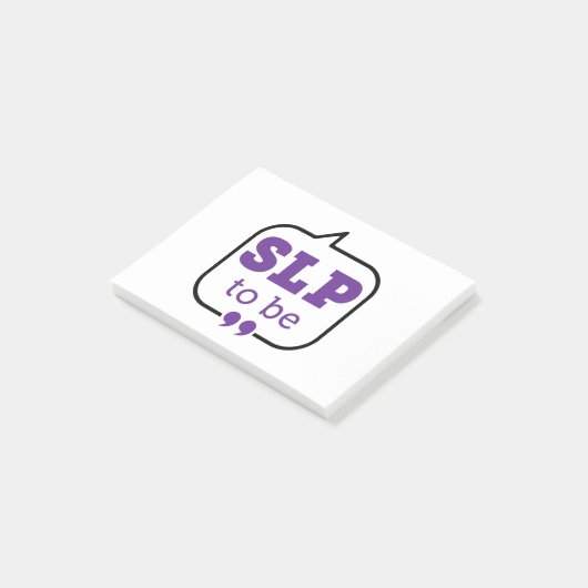 SLP für zukünftige Sprachpathologe Post-it Klebezettel (angewinkelt)