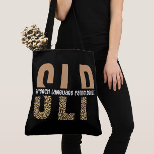 SLP Gepardendruck Sprachtherapeut Geschenk Tasche