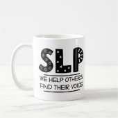 SLP-Geschenk für Sprechtherapeut Kaffeetasse (Links)