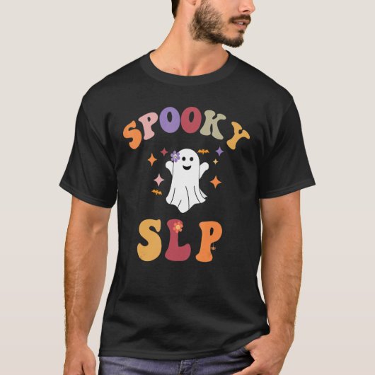 Slp Halloween Sprachpathologe Spooky T-Shirt (Vorderseite)