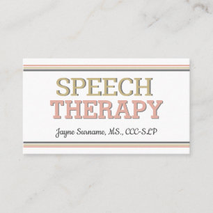 SLP-Karten! Sprachtherapie Visitenkarten Visitenkarte