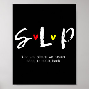 Slp-Lehrer-Shirts Sprachtherapeut Gif Poster
