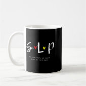 Slp-Lehrer-Shirts Sprachtherapeut und Sprachpathol Kaffeetasse (Links)