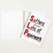 SLP leidet an vielen Paperwork-Speech-Therapien Planer (Anzeige)