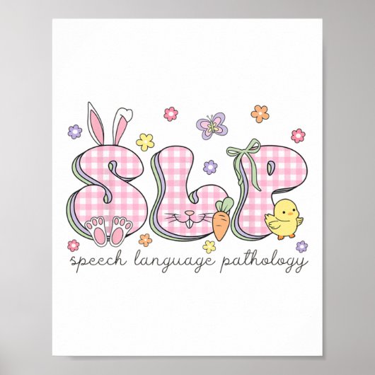 Slp Oaster Speech Language Pathology Spring Speak Poster (Vorne)