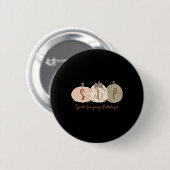 Slp Pumpkin Speech Language Pathologe Fall Autum Button (Vorne & Hinten)