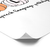 Slp Pumpkin Speech Language Pathologe Grade Fall Poster (Ecke)