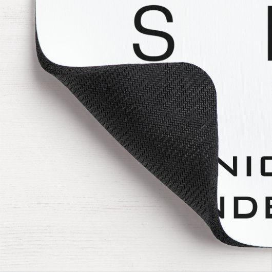 SLP Speech Language Pathologe ASL Mousepad (Ecke)