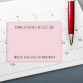 SLP (Speech Language Pathologe) Beitrag, den es no Post-it Klebezettel