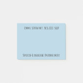 SLP (Speech Language Pathologe) Beitrag, den es no Post-it Klebezettel (Vorderseite)