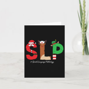 Slp Speech Language Pathologe Weihnachtslp Sant Karte