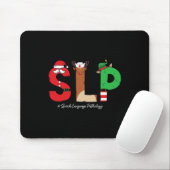 Slp Speech Language Pathologe Weihnachtslp Sant Mousepad (Mit Mouse)