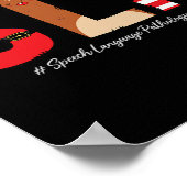 Slp Speech Language Pathologe Weihnachtslp Sant Poster (Ecke)