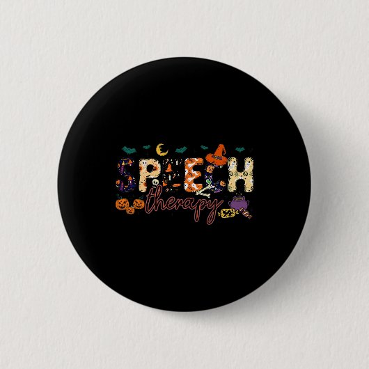 Slp Speech Language Pathologist Speech Therapist H Button (Vorderseite)