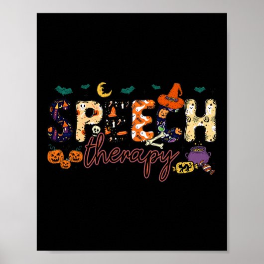 Slp Speech Language Pathologist Speech Therapist H Poster (Vorne)
