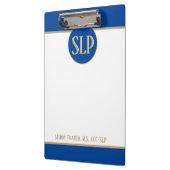 SLP (Speech Pathologe) benutzerdefinierte Zwischen Klemmbrett (Links)