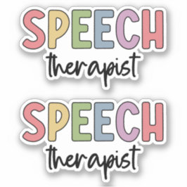 SLP Speech Therapist Speech Pathologe Aufkleber