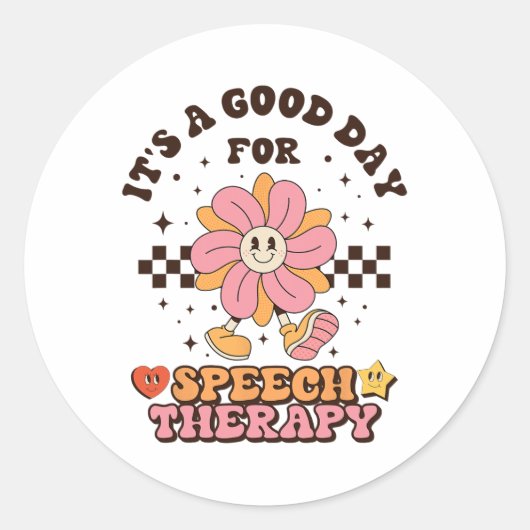 Slp Speech Therapist Speech Pathologe I Runder Aufkleber (Vorderseite)
