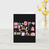 Slp Speech Therapy Speech Language Pathologe App Karte (Gelbe Blume)