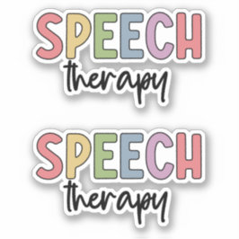 SLP Speech Therapy Speech Pathology Student Aufkleber