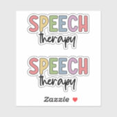 SLP Speech Therapy Speech Pathology Student Aufkleber (Blatt)