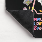 Slp Speechie Albern Goose Communication sieht ande Mousepad (Ecke)