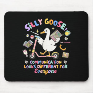 Slp Speechie Albern Goose Communication sieht ande Mousepad