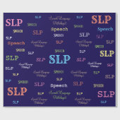 SLP (Sprachpathologe)Packpapier Geschenkpapier (Flach)