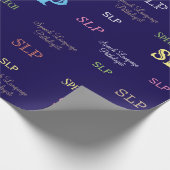 SLP (Sprachpathologe)Packpapier Geschenkpapier (Ecke)