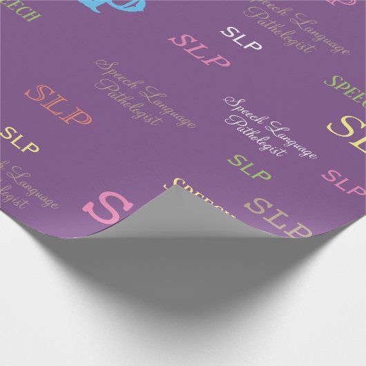 SLP (Sprachpathologe)Packpapier Geschenkpapier (Ecke)