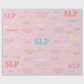 SLP (Sprachpathologe)Packpapier Geschenkpapier (Flach)