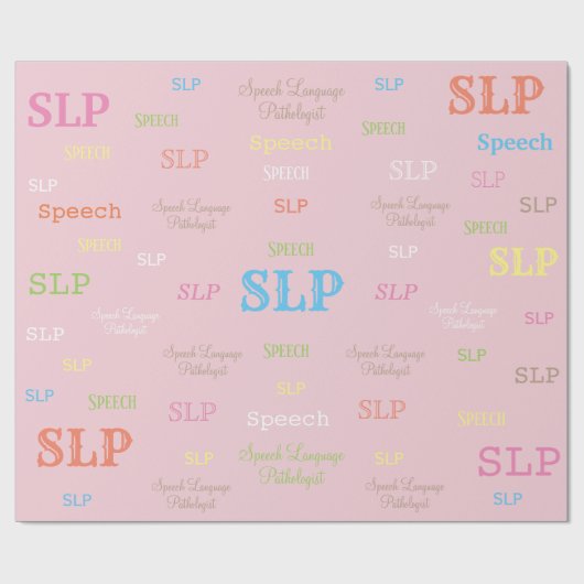 SLP (Sprachpathologe)Packpapier Geschenkpapier (Flach)