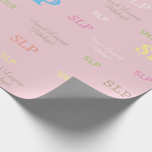 SLP (Sprachpathologe)Packpapier Geschenkpapier (Ecke)