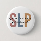SLP-Sprachpathologe Retro Button (Vorderseite)