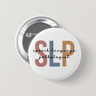 SLP-Sprachpathologe Retro Button