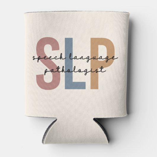 SLP-Sprachpathologe Retro Dosenkühler (Vorderseite)