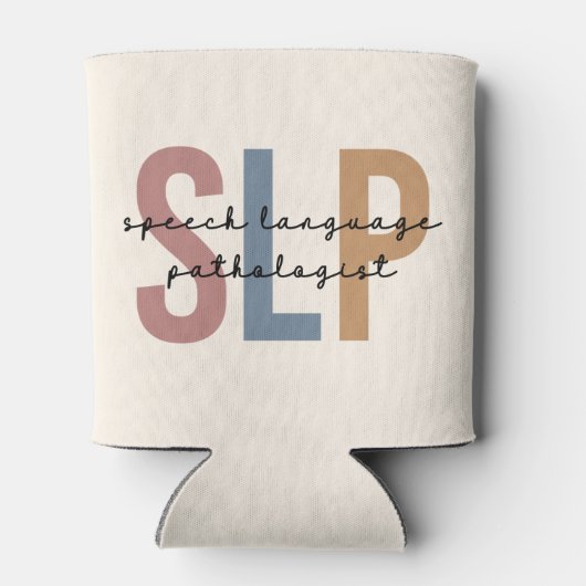 SLP-Sprachpathologe Retro Dosenkühler (Rückseite)