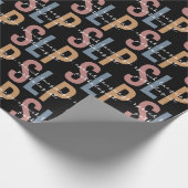 SLP-Sprachpathologe Retro-Muster Geschenkpapier (Ecke)