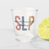 SLP-Sprachpathologe Retro Schnapsglas (Vorderseite)
