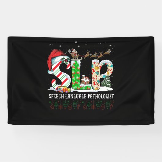 SLP-Sprachpathologe Weihnachten Banner (Horizontal)
